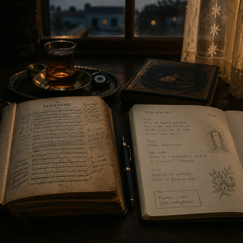 Eski tabir kitabı ve rüya defteri