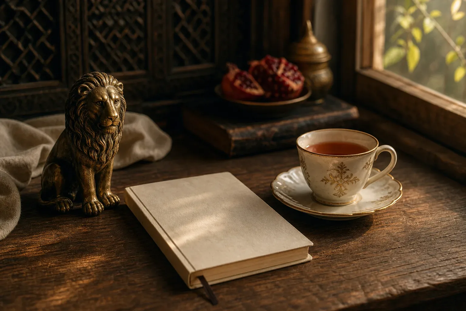 Symbolic still life: Rüyada aslan görmek