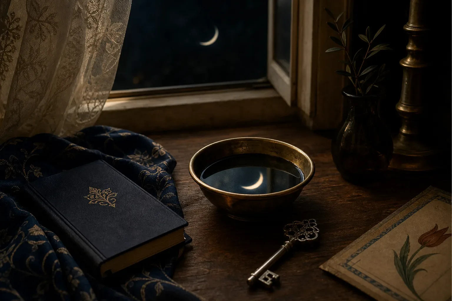 Symbolic still life: Rüyada ay görmek