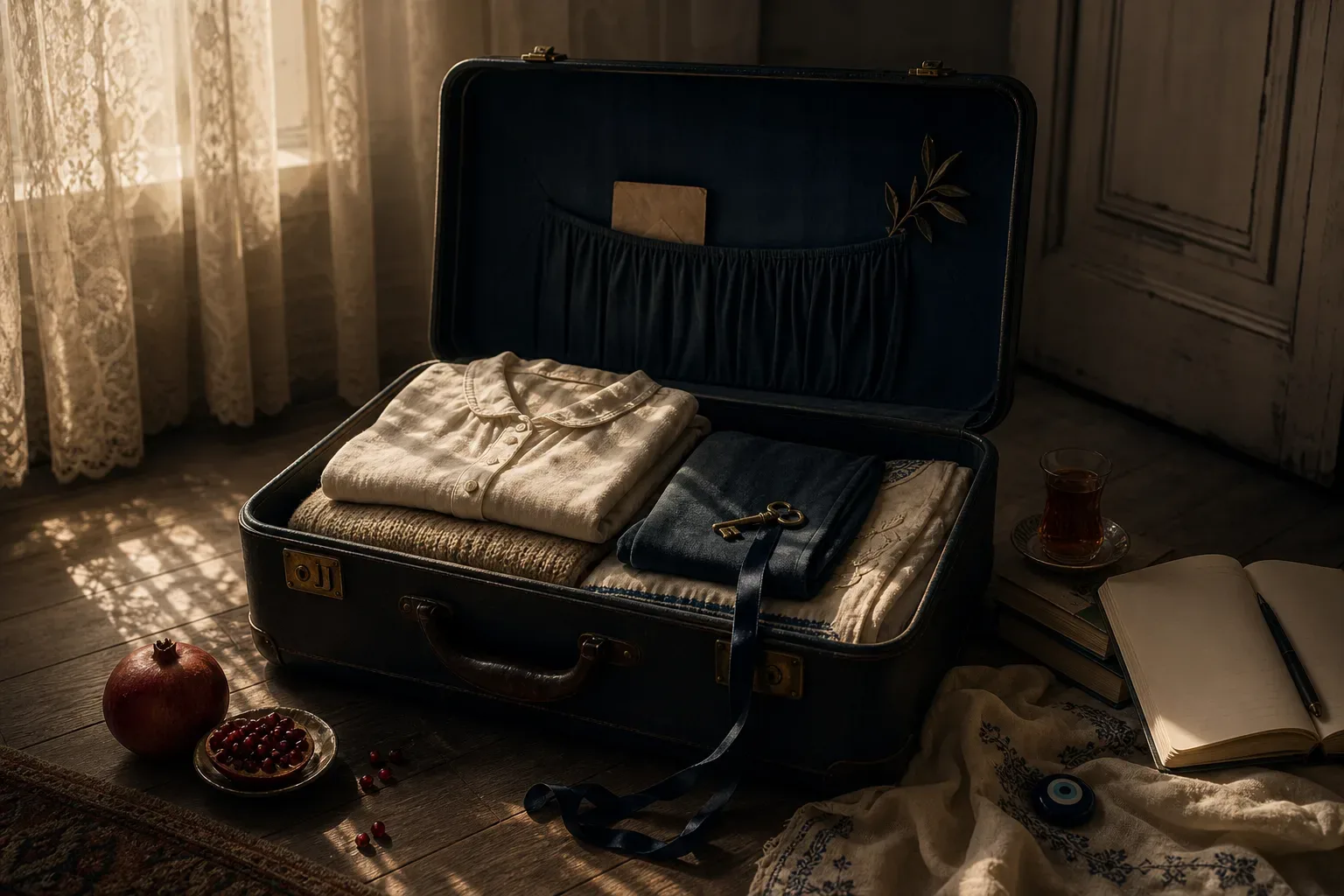 Symbolic still life: Rüyada bavul toplamak
