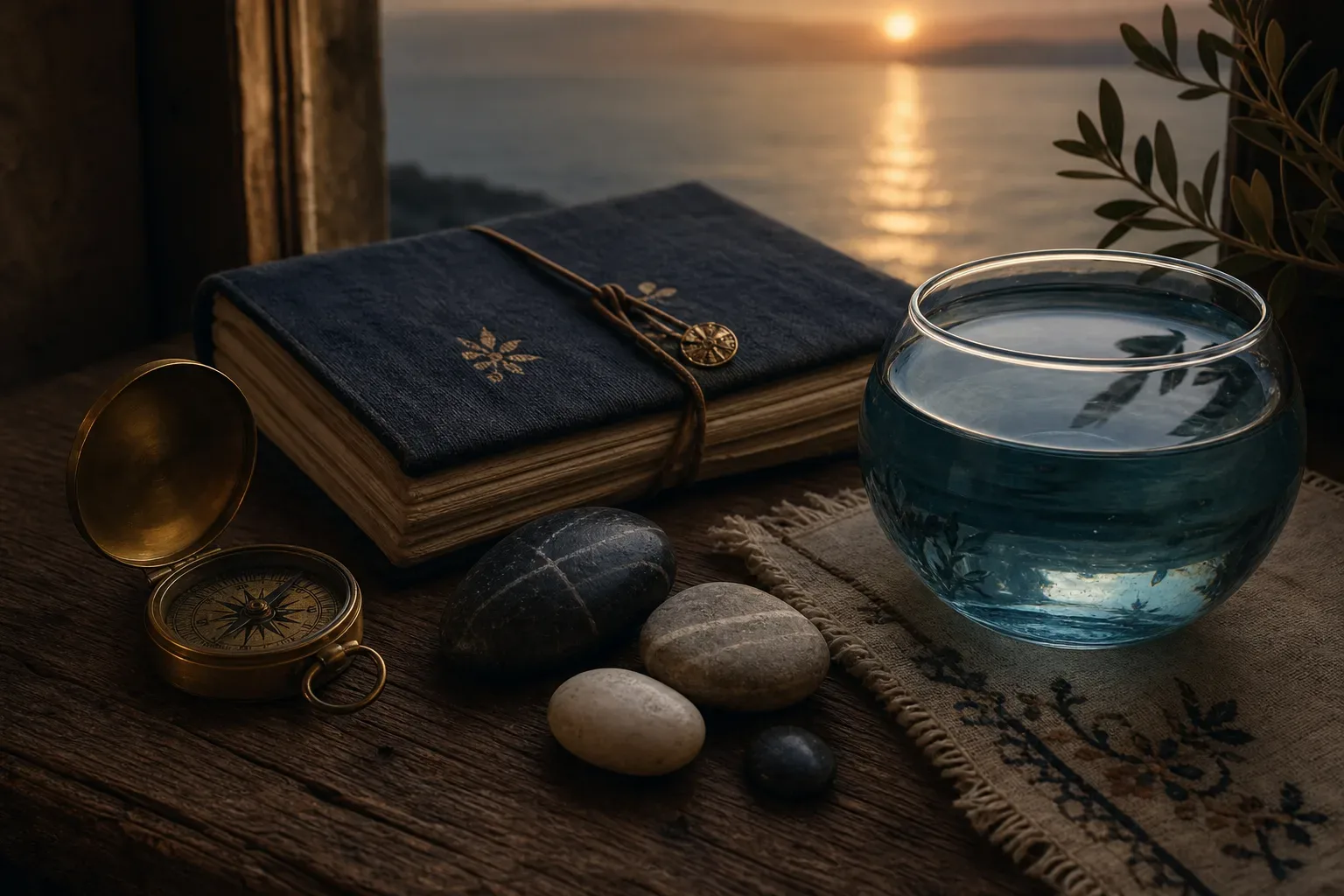 Symbolic still life: Rüyada deniz görmek