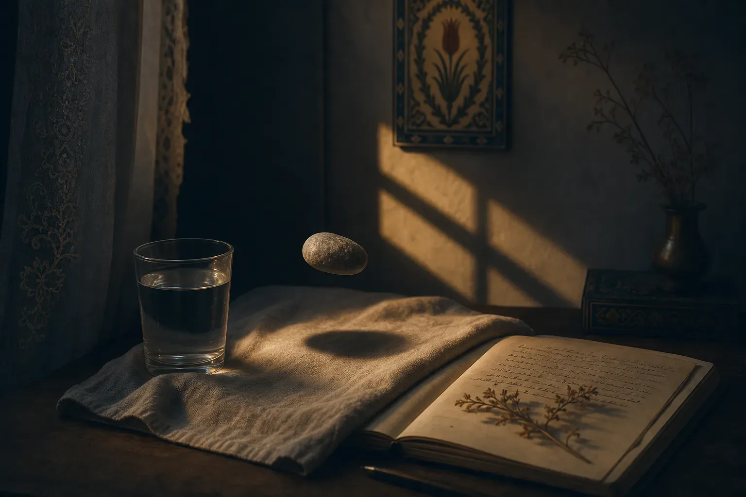 Symbolic still life: Rüyada düşmek