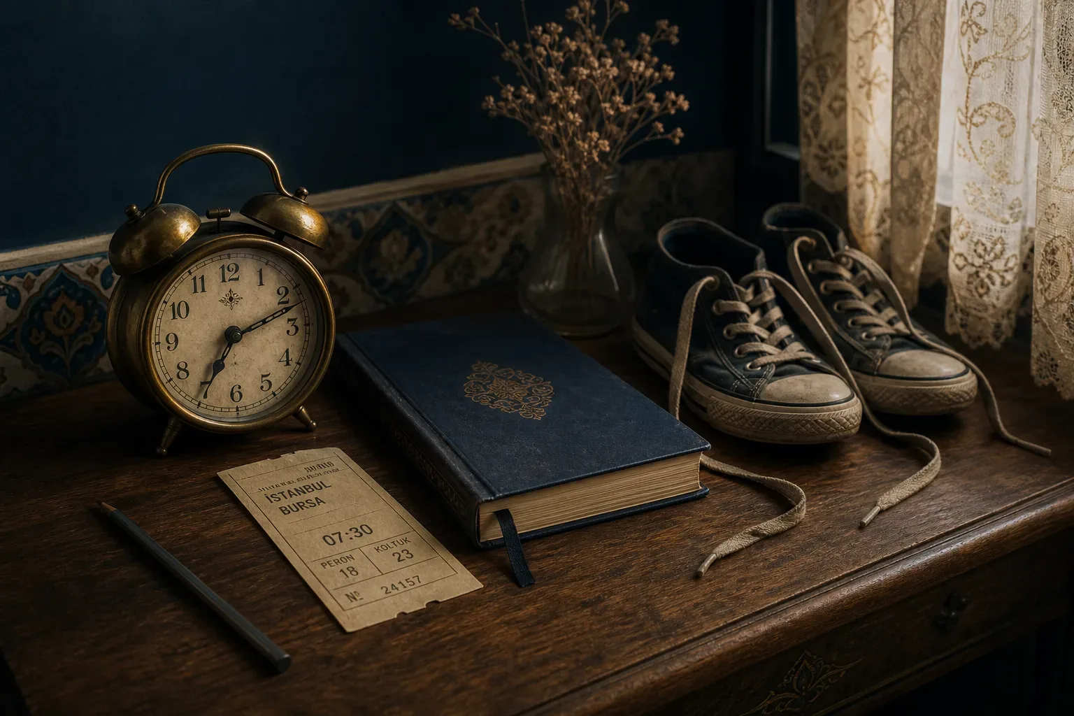 Symbolic still life: Rüyada geç kalmak