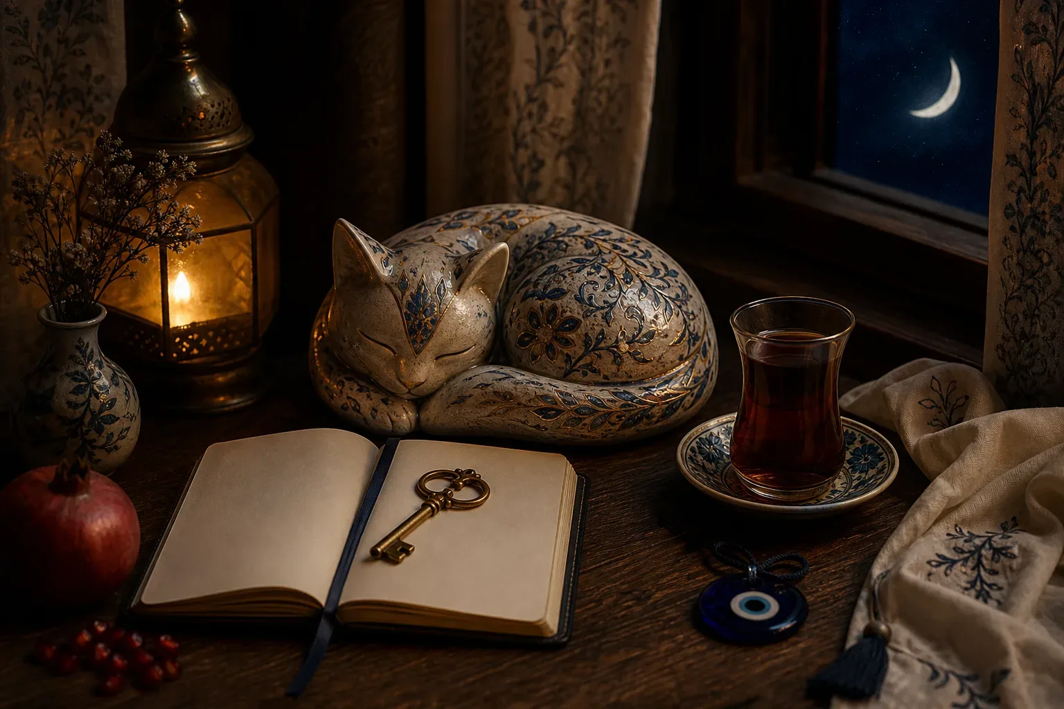 Symbolic still life: Rüyada kedi görmek