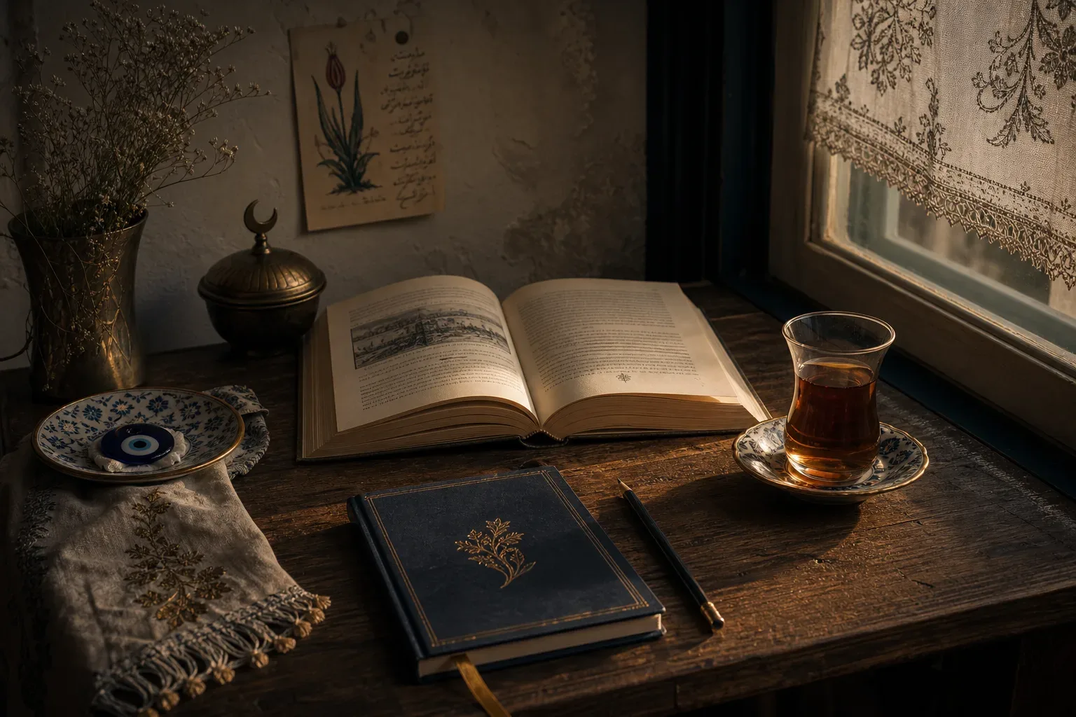 Symbolic still life: Rüyada kitap görmek