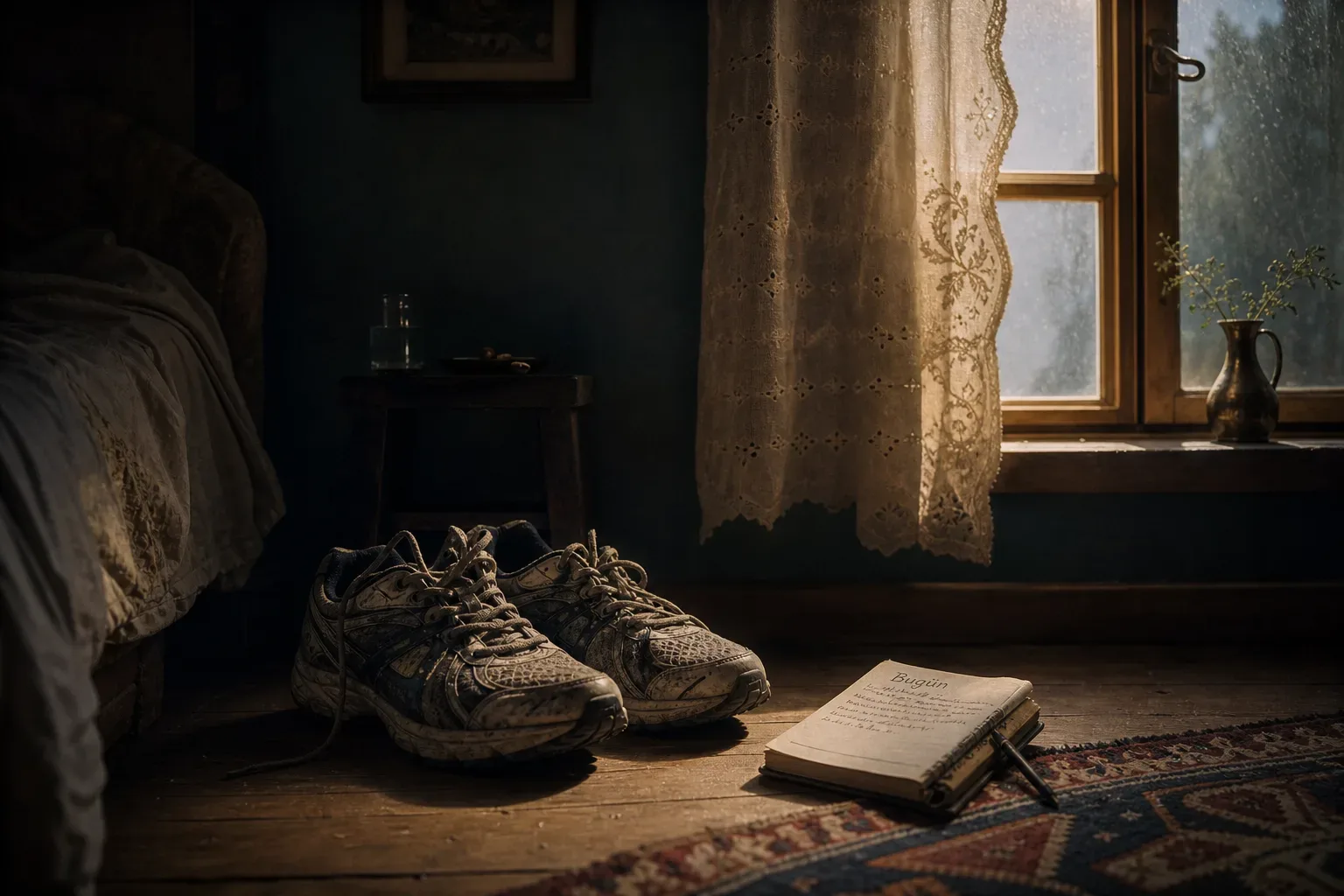 Symbolic still life: Rüyada koşamamak