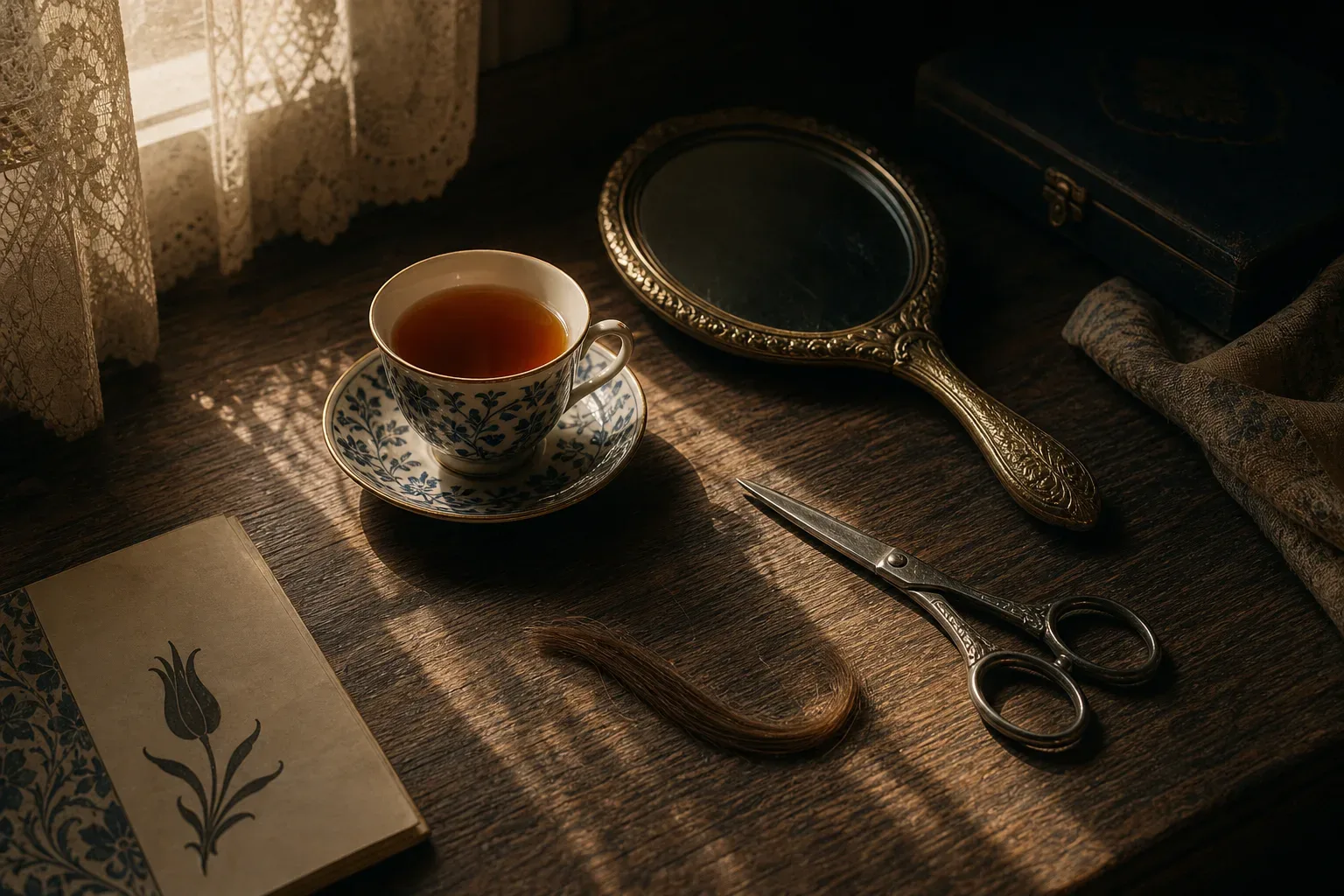 Symbolic still life: Rüyada saç kestirmek