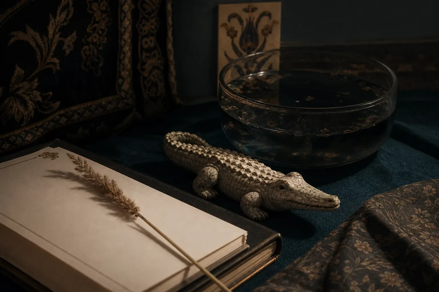 Symbolic still life: Rüyada timsah görmek
